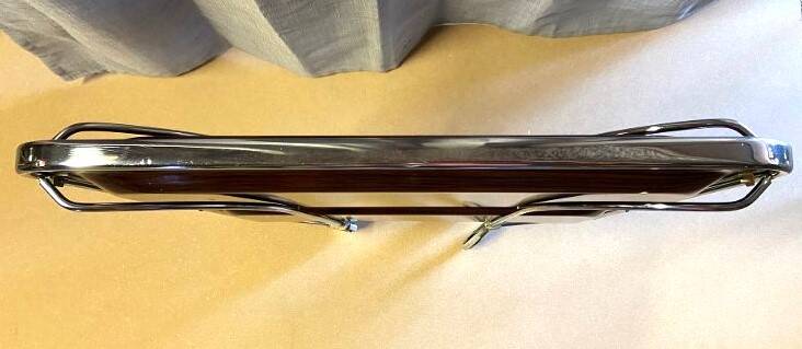 Antique & Vintage Side Table Folding Rolling Serving Cart Bar Design