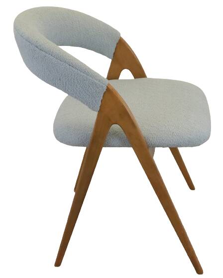 WK möbel style fauteuil / stoel in Teddy 'Mehlmels'