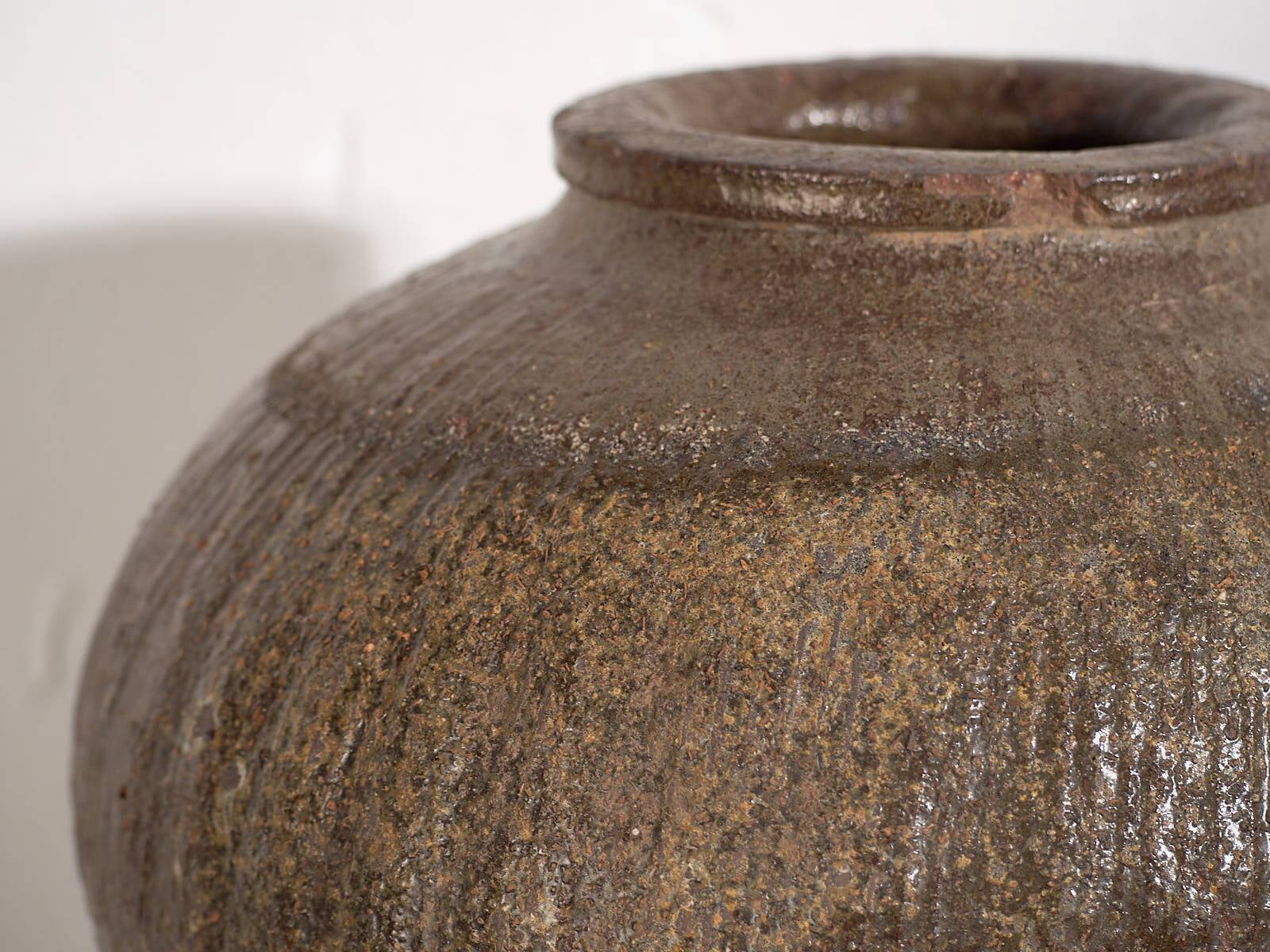 Antique glazed ceramic vase (c.1900)