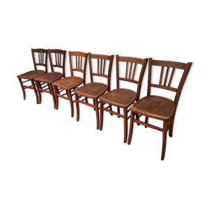 Suite de 6 chaises bistrot