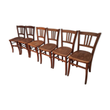 Set of 6 chairs Bistro vintage