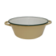 Yellow enamelled sheet metal basin