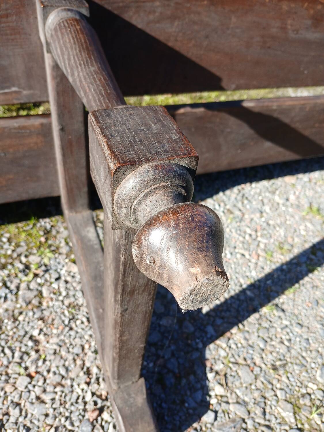 Pair of antique church pews