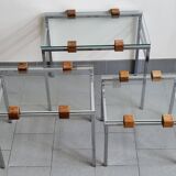 Set of 3 vintage nesting tables 1960