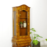 Vintage walnut wood showcase