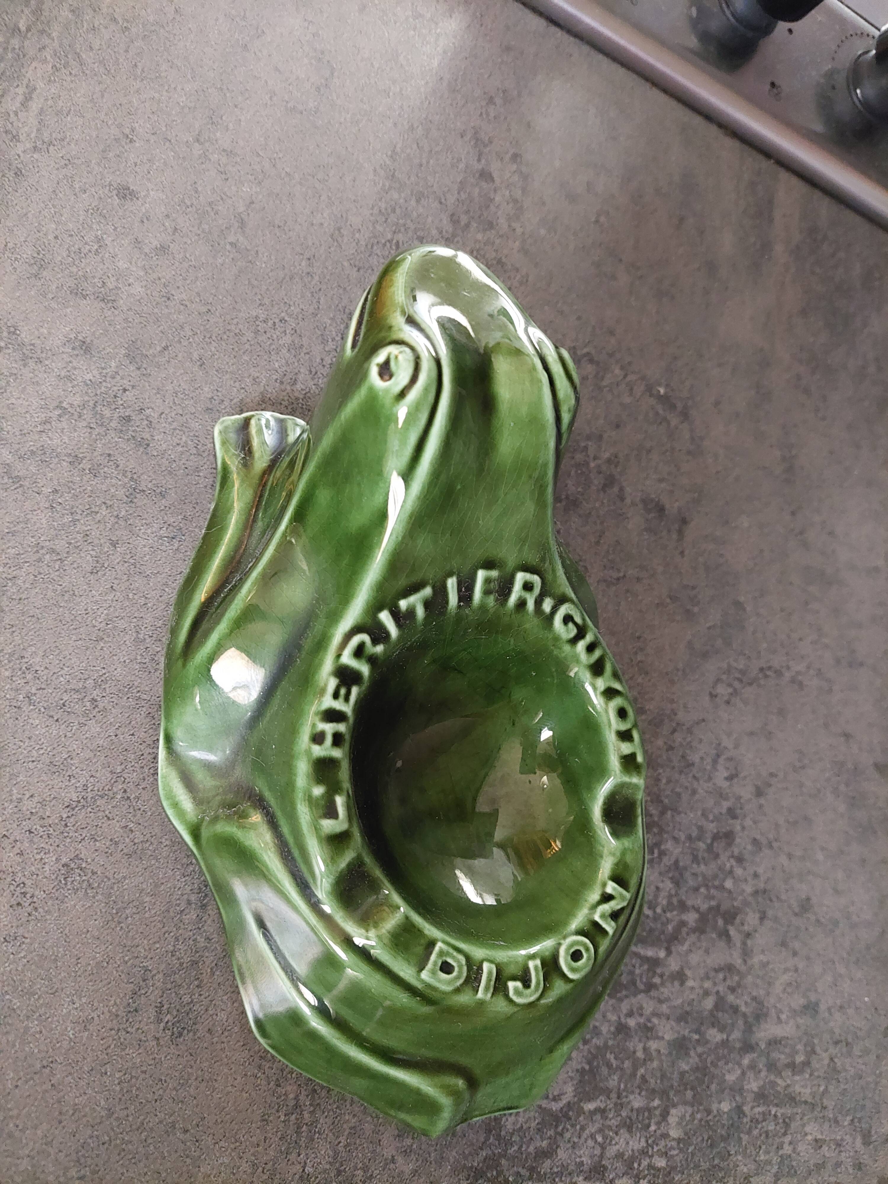 Frog ashtray L'Héritier-Guyot Dijon early twentieth century