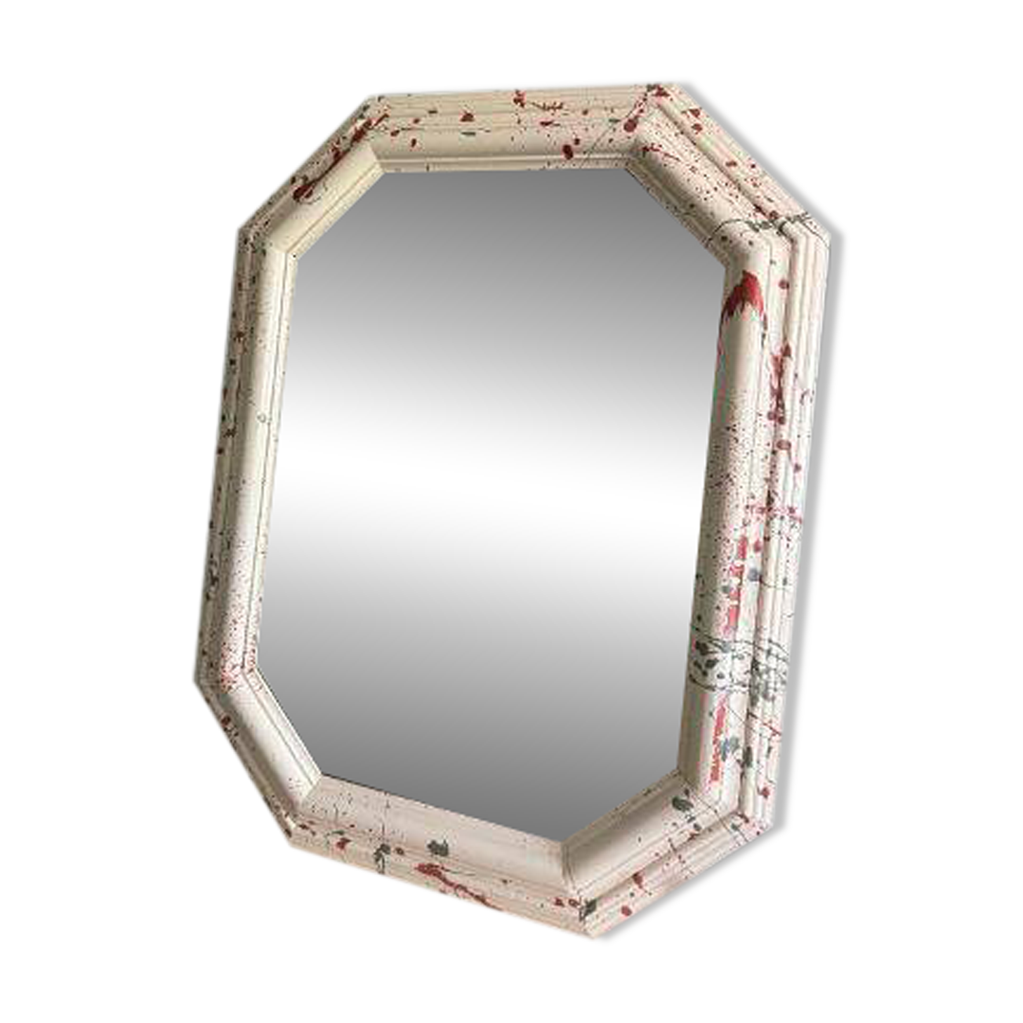 Vintage octagonal mirror