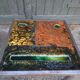 Set of 2 tables enamelled lava