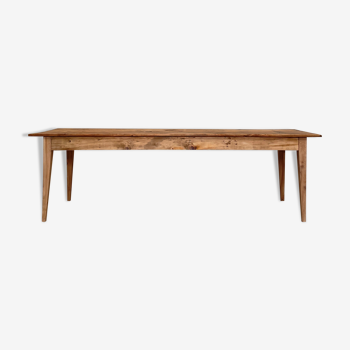 Table de ferme vintage en bois brut