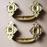 Pair of handles XIXth bronze