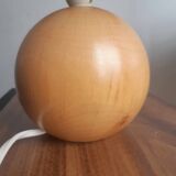 Wooden floor lamp