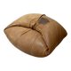 Light leather pouf sofa by Raphael Raffel for Honoré Paris