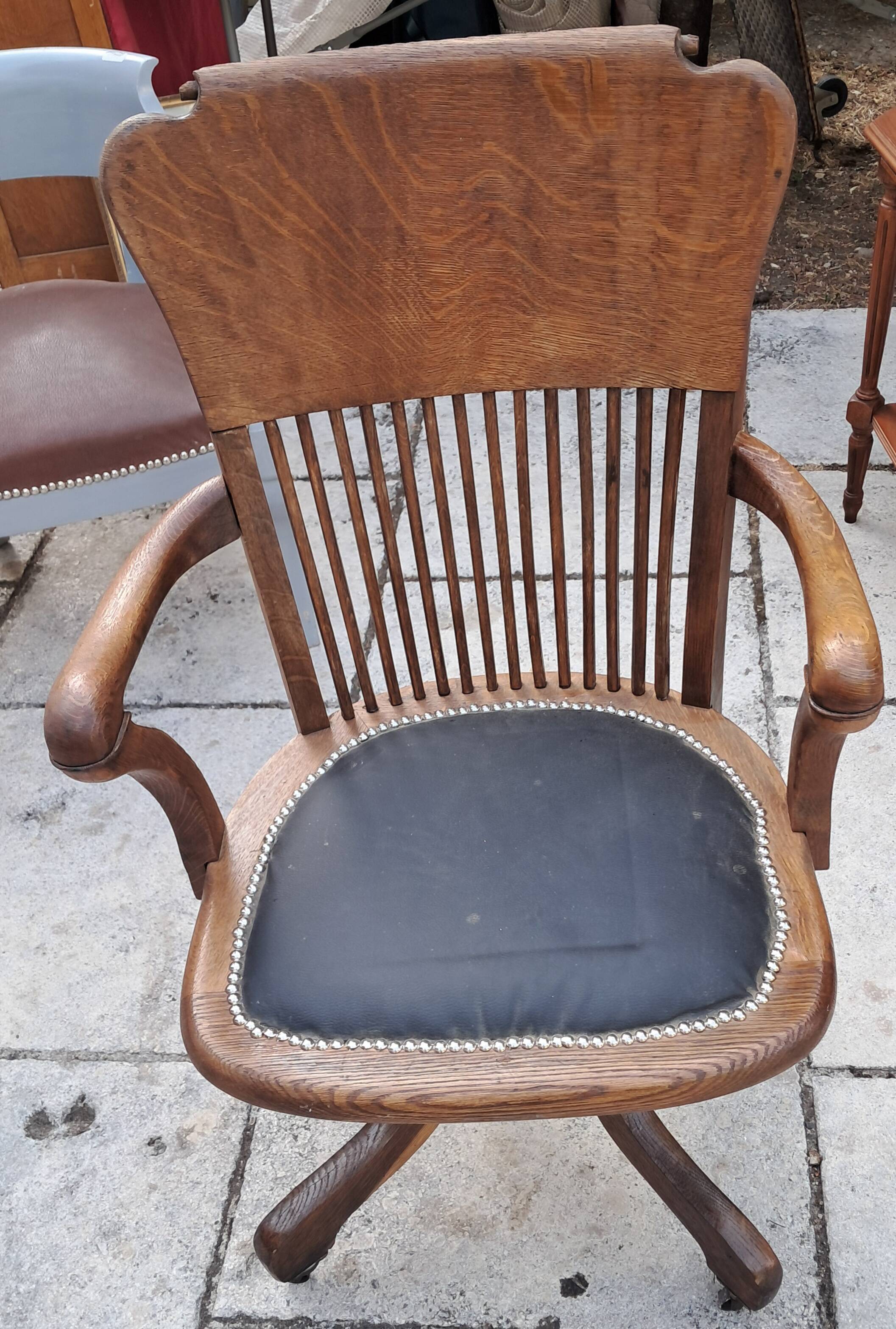 oak office chair