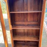Late 19th century glass-fronted bookcase