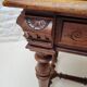 Ancienne table a ecrire bois perlé Louis XIII