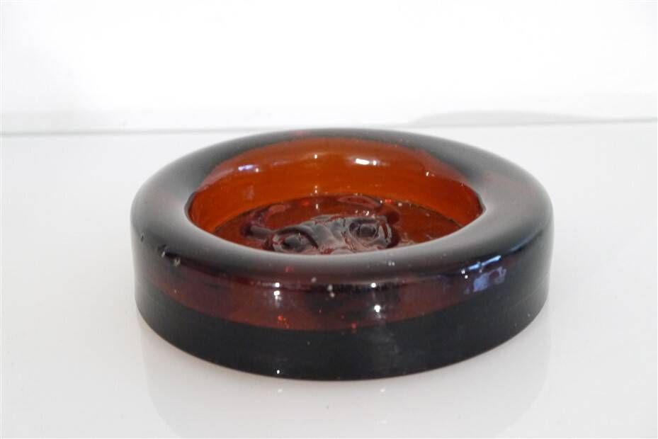 Vide poche en verre de Erik Hoglund 1960