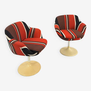 Design stoelen Erzeugnis Lusch, draai fauteuils