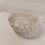 Old woven ceramic basket - Maison Pichon - Uzès 1960