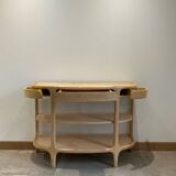 Contemporary console in ash wood.