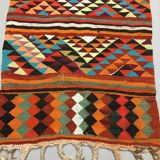 Old turkish narrow kilim runner 320x85 cm