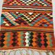Old turkish narrow kilim runner 320x85 cm