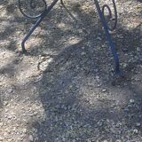 Vintage wrought iron coffee table