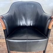 2 designer armchairs by Umberto Asnago for Giorgetti Italy