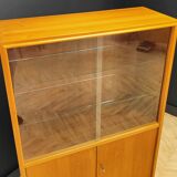 Mid century highboard vintage display cabinet, bookcase