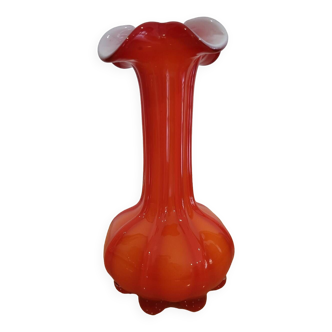 60s red/orange vase