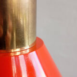 Vintage Red Table Lamp made by AKA Germany, 1960