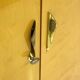 Large vintage mid century modern 5-door XL wardrobe in flamed maple, 1950s