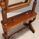 Antique Louis-Philippe mirror in carved walnut, Italy, 19th century.