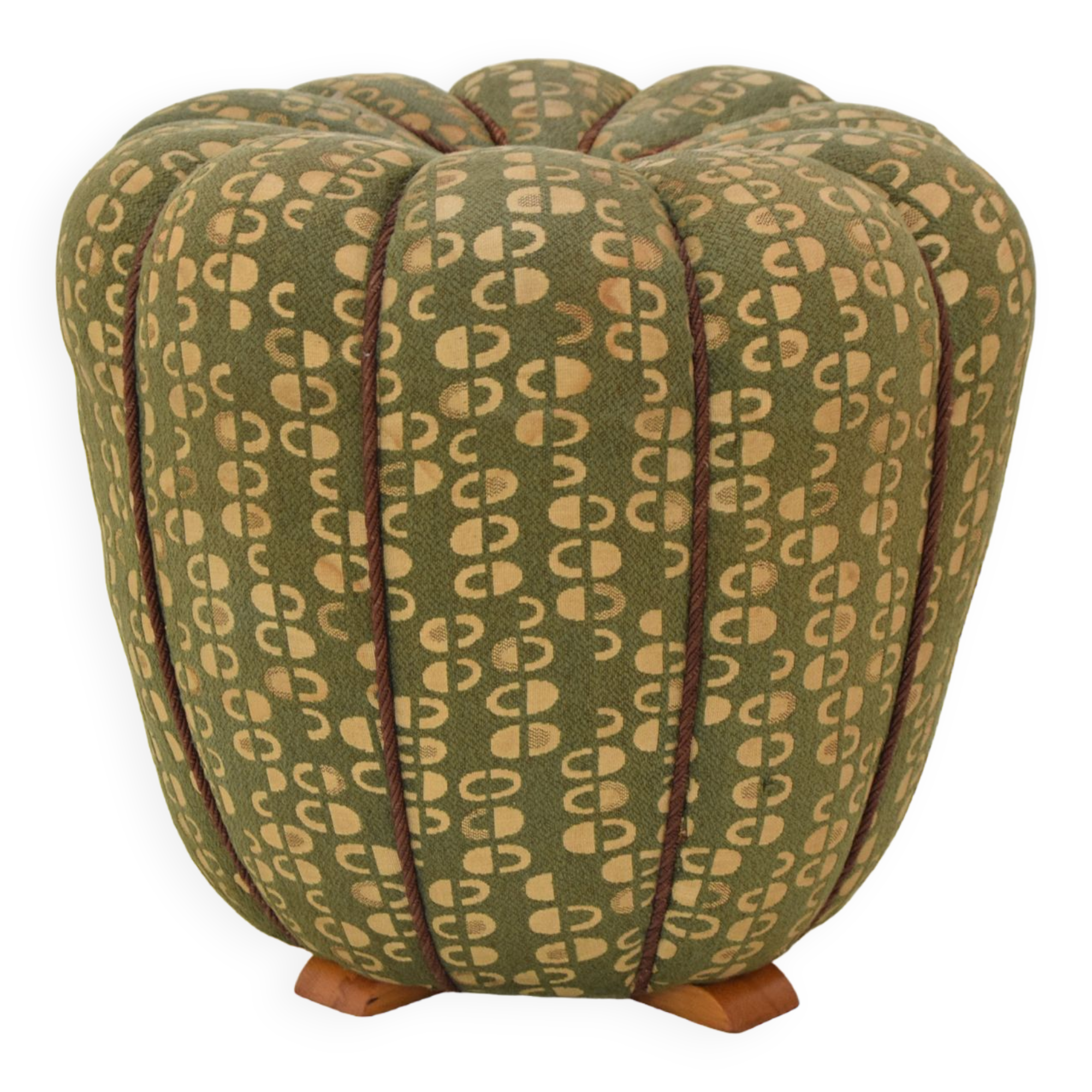 Mid-century stool designed by Jindrich Halabala,1950's.