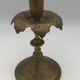 Old persian candle holder, ottoman in brass chiseled XIXth