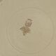 Lot de 3 plats de service Digoin Sarreguemines faïence ancienne couleur beige et dorure ACC-7259