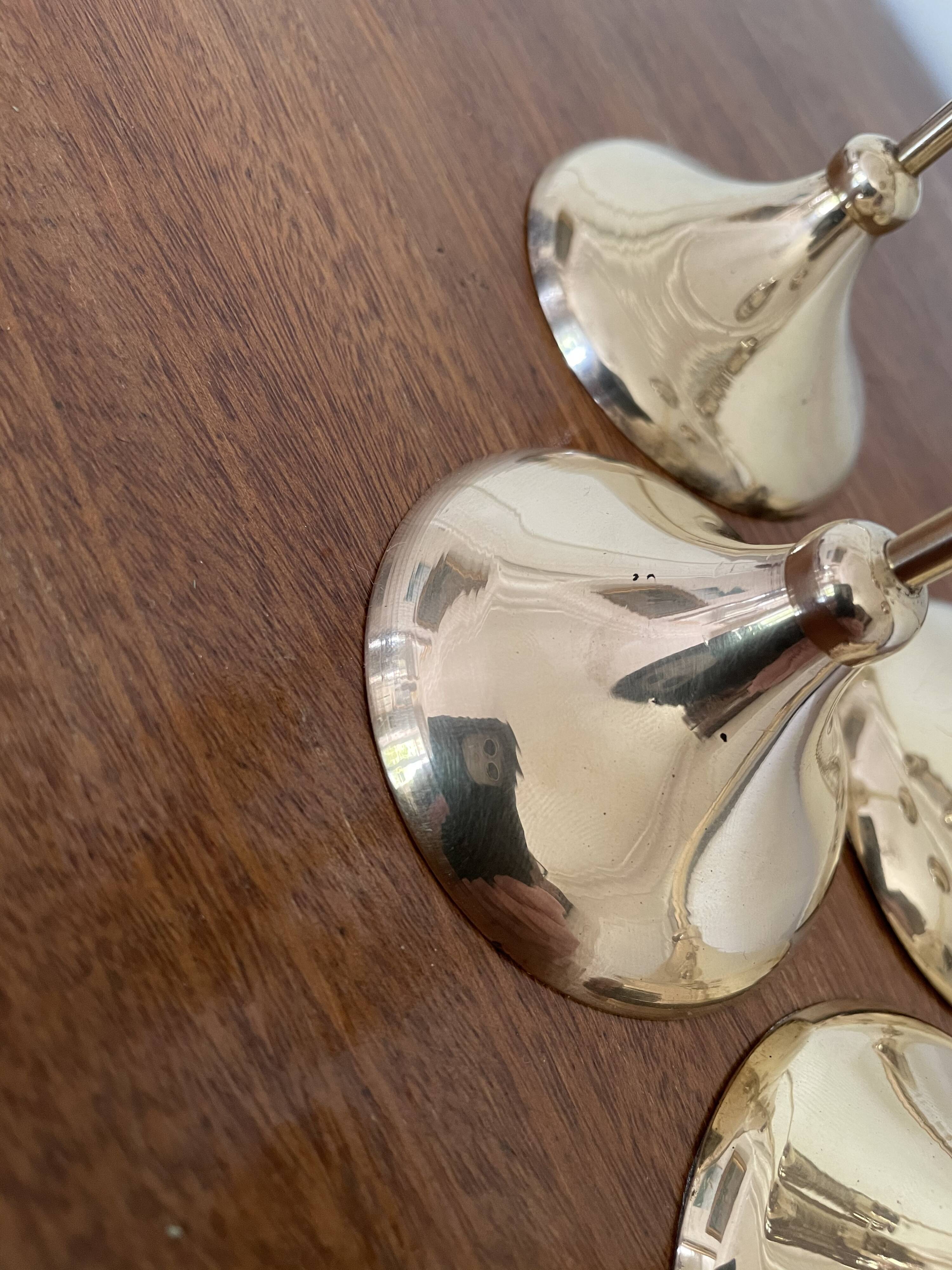 Gilded brass candlesticks