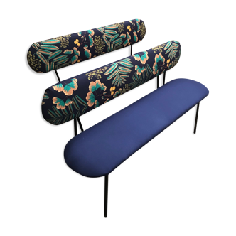 Set of 2 upholstered benches