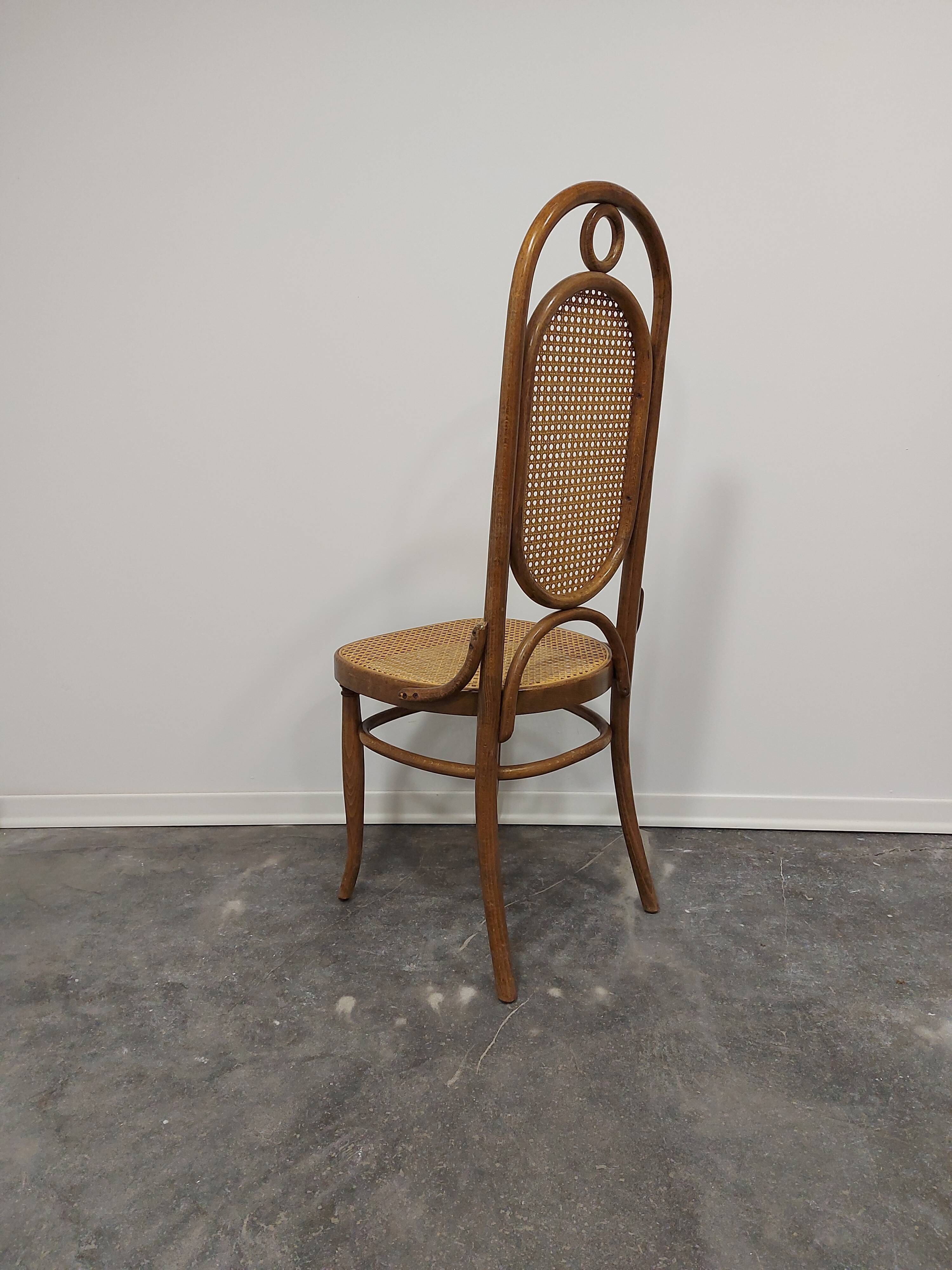 Dining chair, bentwood, m 17, high back