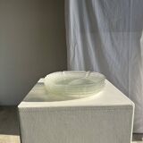 Lot de 6 petites assiettes en forme de feuille en verre vintage Arcoroc Asp