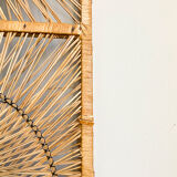 Rattan screen sun pattern