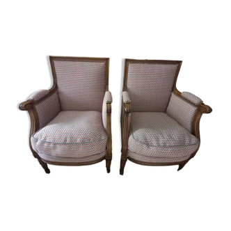 Paire de petites bergères