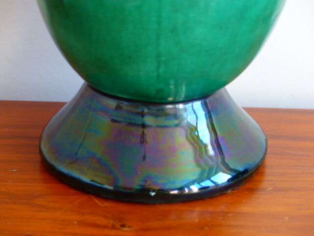 Vase ceramic glazed St. Clement by Blanche Letalle.