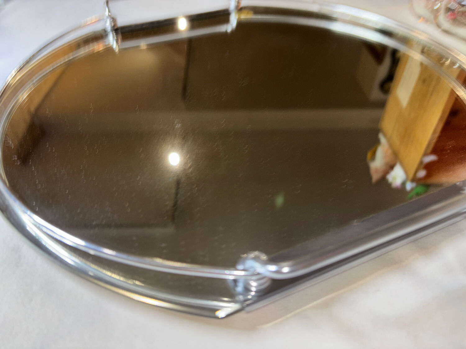 Art Deco mirror plateau Baccarat