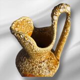 Fat Lava Pitcher French Vallauris Vintage 1950