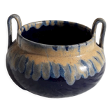 Signed stoneware pot cover