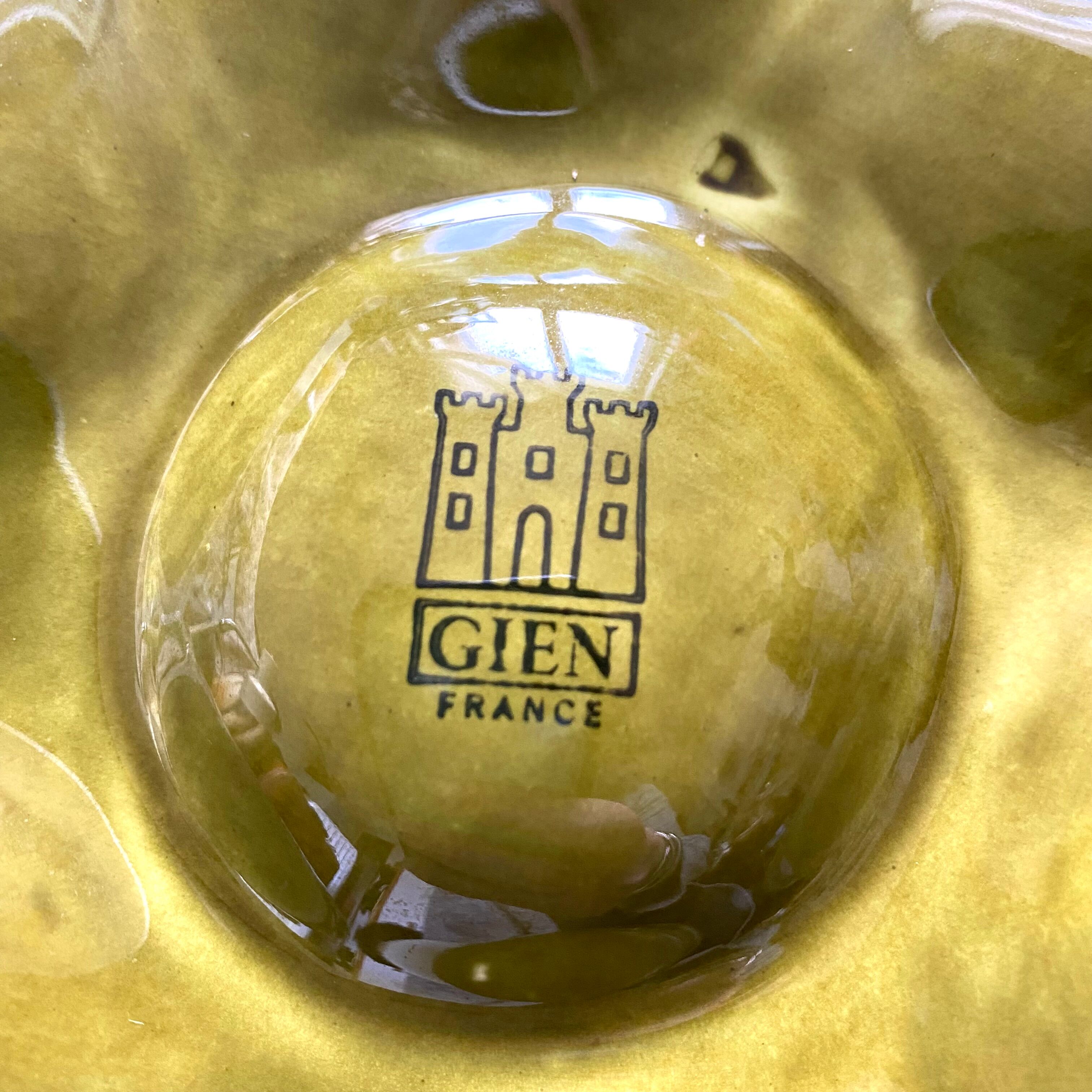 Vintage ceramic oyster plates from Gien