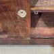 Empire buffet from the early 19th century in mahogany with a black marble top.