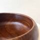 Scandinavian salad bowl / fruit bowl made of genuine teak wood, Denmark 1970.