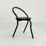 Set of 4 Postmodern Metal Chairs, 1980