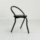 4 chaises en métal postmodernes, 1980